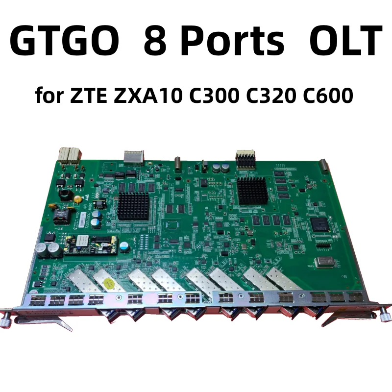 

Original GTGO GPON OLT 8 Ports Service Interface Board with 8pcs B+ C+ C++ Plus SFP Modules for ZTE ZXA10 C300 C320 C600