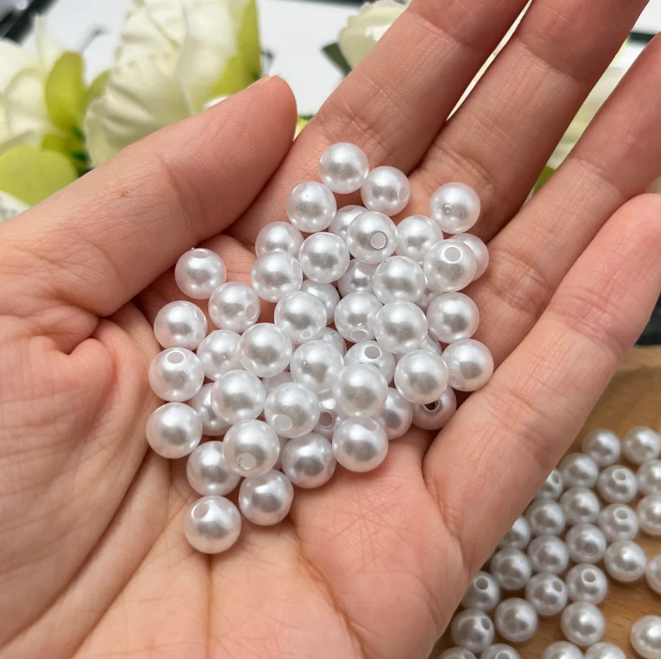 2000pcs 3mm Pearl Beads Acrylic Spacer Ball Beads Fit Jewelry Making Diy ZZ003X