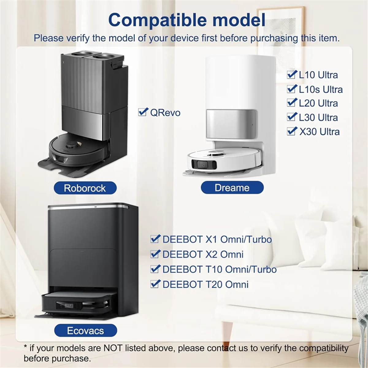 Neueste 12er-Pack waschbare Wischpads für Dreame L10S /L10/ L20 / L30/ X30/ Ecovacs Deebot X2 Omni/ T20 Omni/ T10 Omni/ X1 Omni