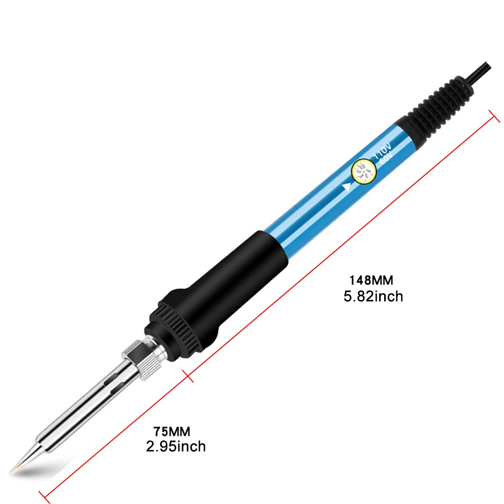 60W Electric Soldering Iron Carving Pyrography Tool Wood Burning Embossing Soldering Pen Set Temperature Adjustable