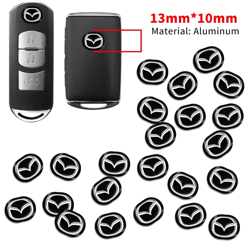 

5/10/20pcs 13mm Remote Key Emblem Logo Sticker For Mazda 2 3 6 ATENZA 3 BK BL 5 CR CW 6 II GH CX-7 ER MX-5 NC Auto Accessories