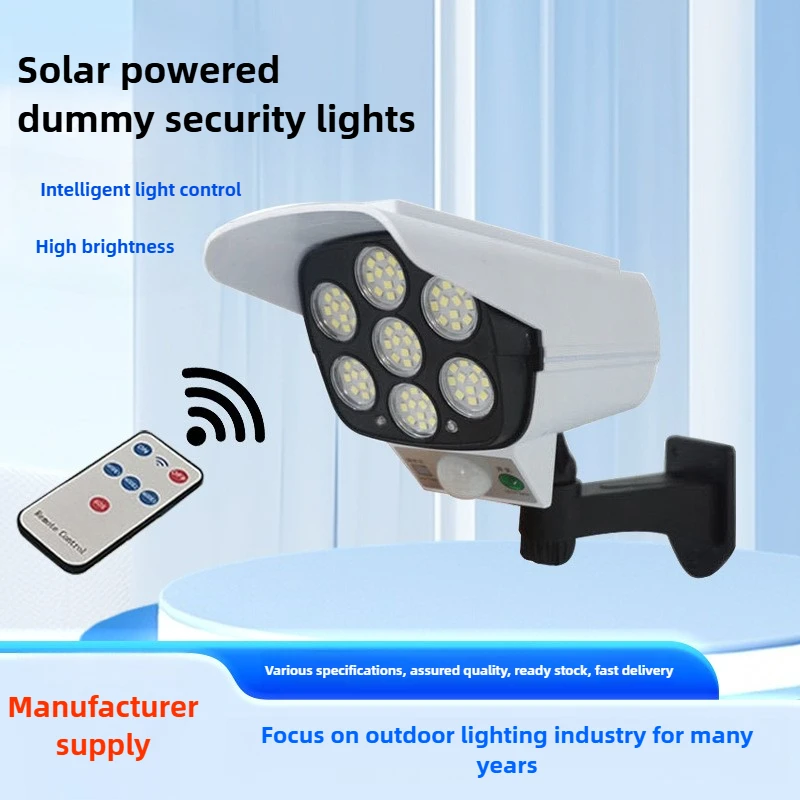 

Solar Simulation Monitoring Light, Courtyard Light, Remote-controlled Fake Surveillance Camera, Wall Light, Outdoor Lighting