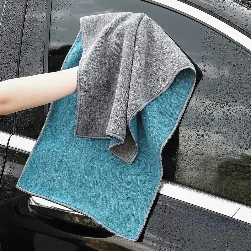 قماش تنظيف السيارة الفاخر السميك للتنظيف الداخلي للسيارة، القماش لا يساقط الشعر