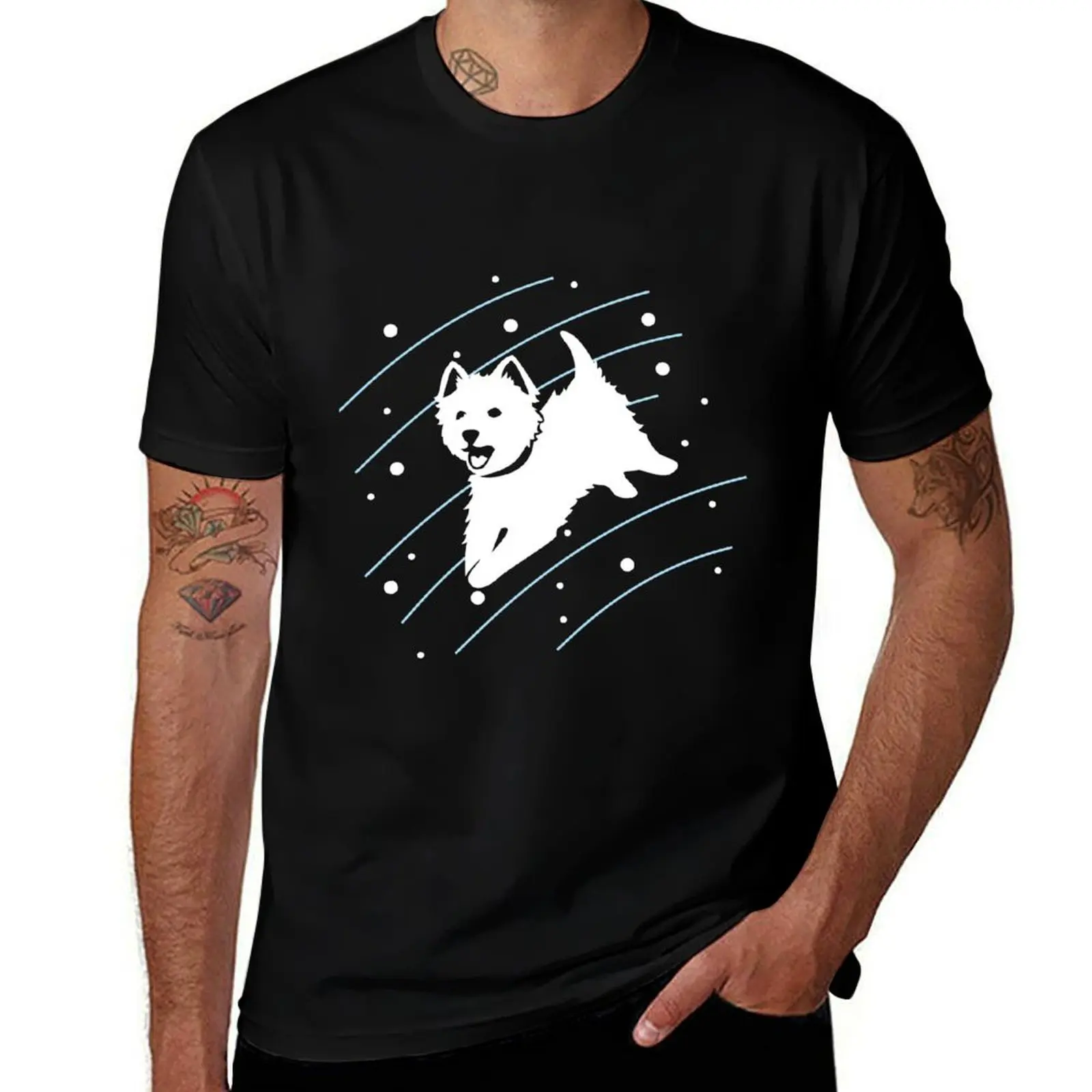 Jumping Westie NickerStickers? on Redbubble T-Shirt Breathable Lightweight Summer Top