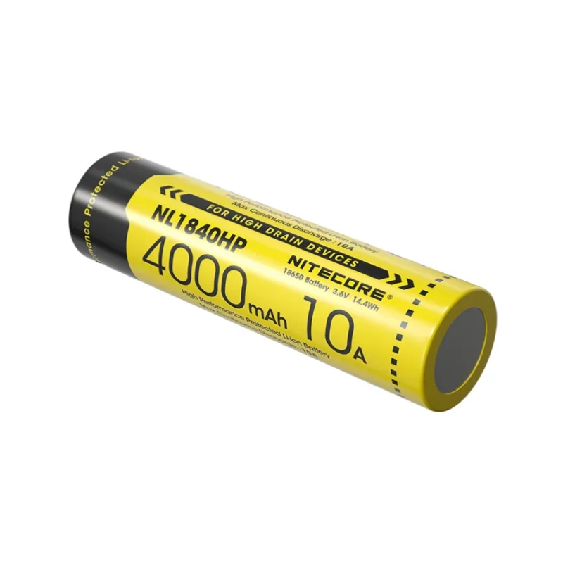 Nitecore NL1840HP rechargeable battery 18650 3.6V Li-ion 4000mAh Output 10A