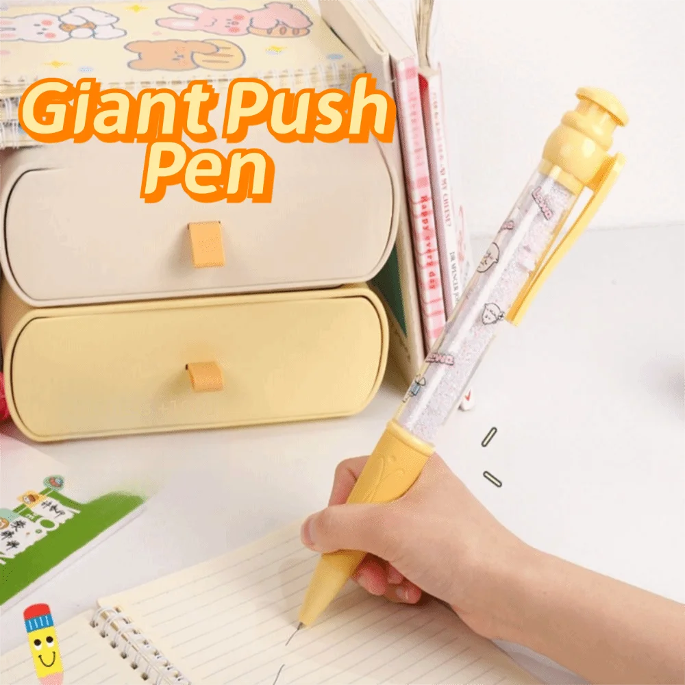 ปากกาลูกลื่นขนาดใหญ่ 28 ซม. ลายการ์ตูน พลาสติก ขนาดโอเวอร์ไซส์ สวยงาม อุปกรณ์การเขียนแบบกด สำหรับโรงเรียน