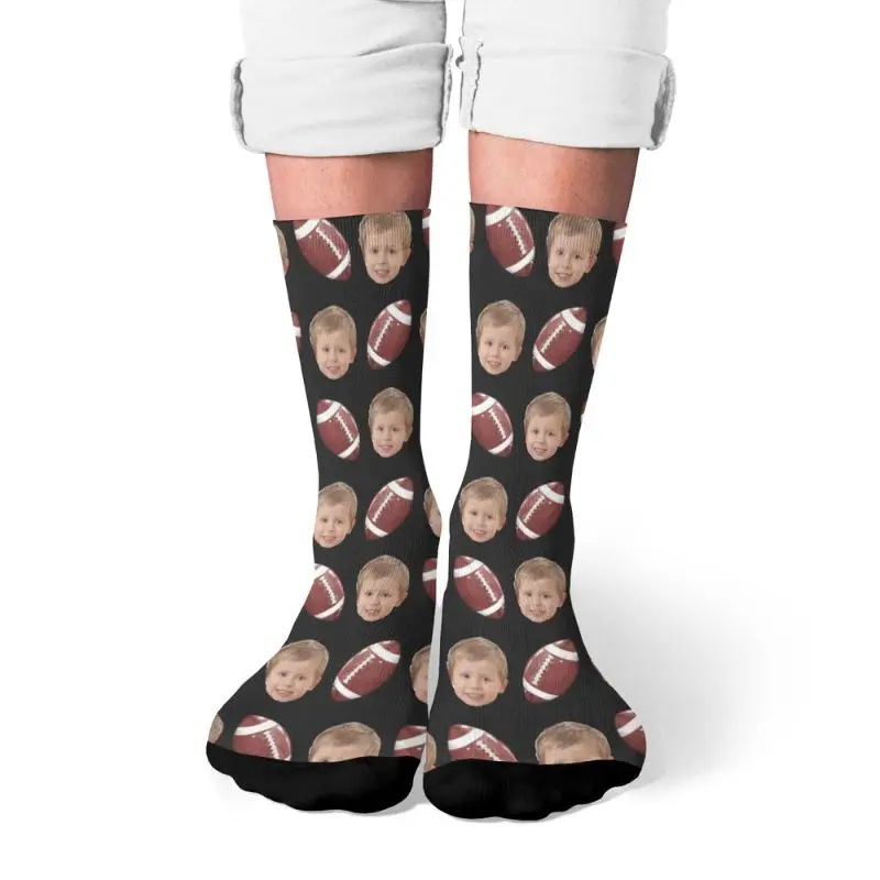 Customized printing of your photos, personalized long socks, colored socks, men's women neutral socks, fun and innovative socks,