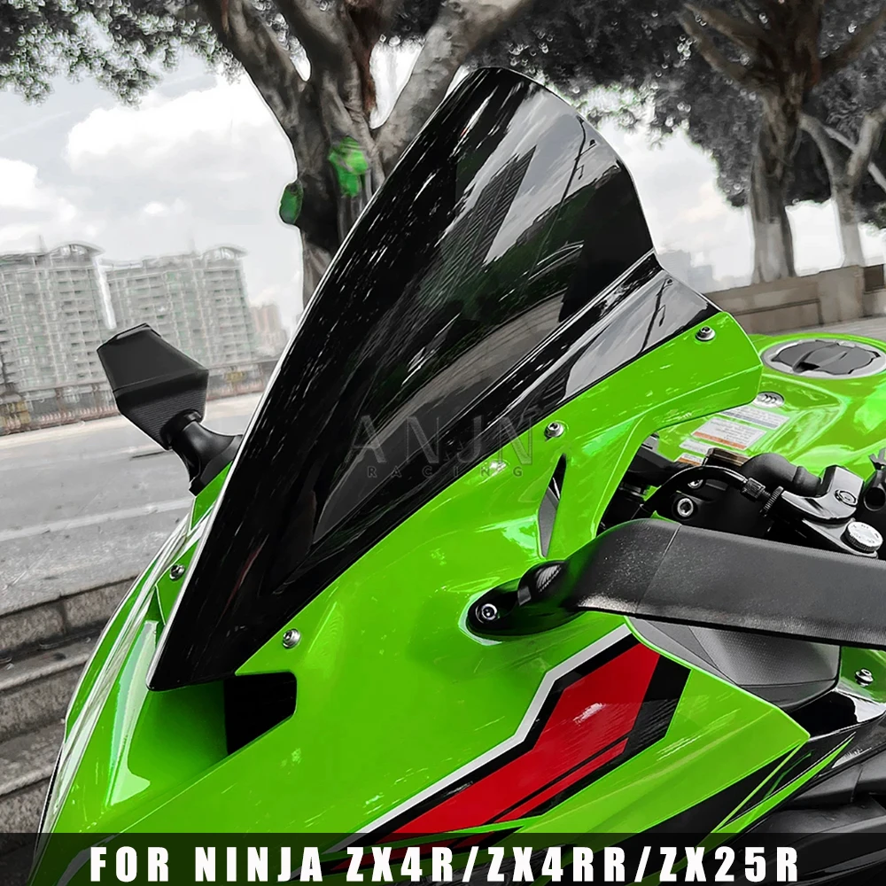 

ZX4RR ZX25R RACE HIGH WINDSCREEN For NINJA ZX4R ZX4RR ZX25R 2019-2024 Sport Touring Windshield Double Bubble Deflector Series