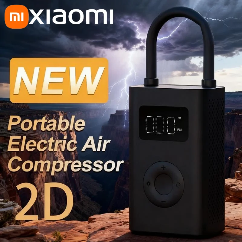 

Xiaomi Mijia Inflatable treasur Air Compressor 2D 2000mAh Portable Inflator Air Pump 2D For Bicycle Car Motorcycle Ball 2025 NEW