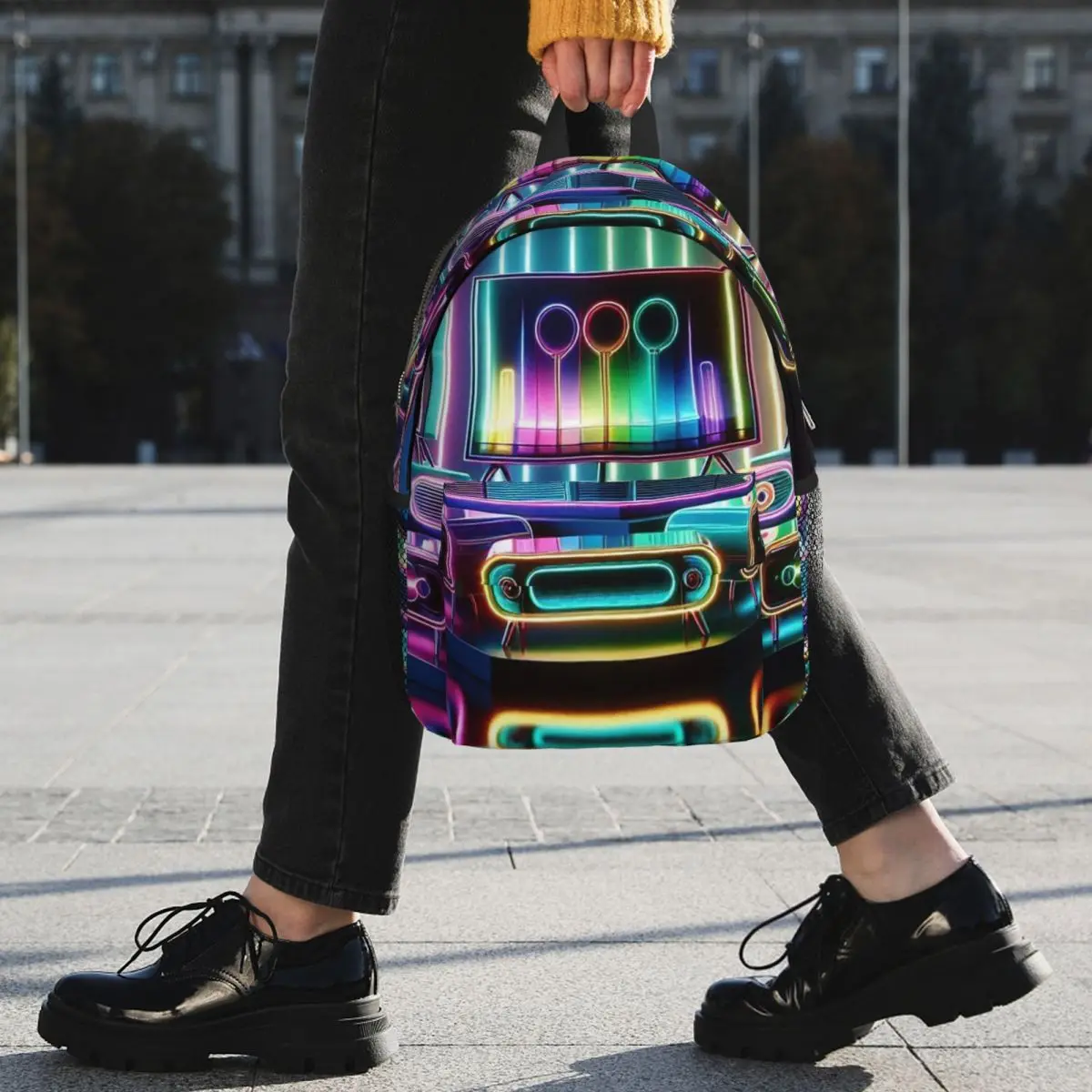 LED Sound System Colorful Backpack Student BookBag Children School Bag Laptop Shoulder Bags for Boys Girls