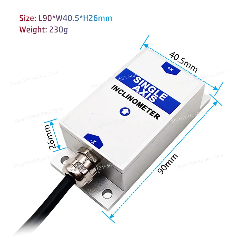 

BWK218 Single Axis Inclination Sensor Module, 0.2° Accuracy, 0.02° Resolution, Tilt Angle Sensor, 4-20mA Output