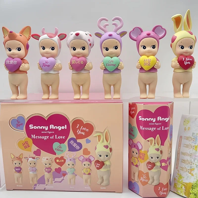 

6 шт., новинка 2022 года, мини-фигурка Sonny Angel B60, Van Liefde Serie, слепая коробка Kawaii Poppen Karakter Decoratie Verjaardagscadeau
