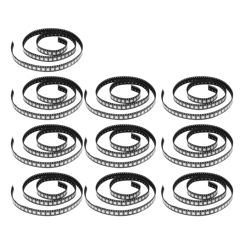 

ABRE-1000PCS WS2812B RGB LED-чип 5050SMD с белой печатной платой, индивидуально адресуемые пиксельные модули WS2812, 5В постоянного тока