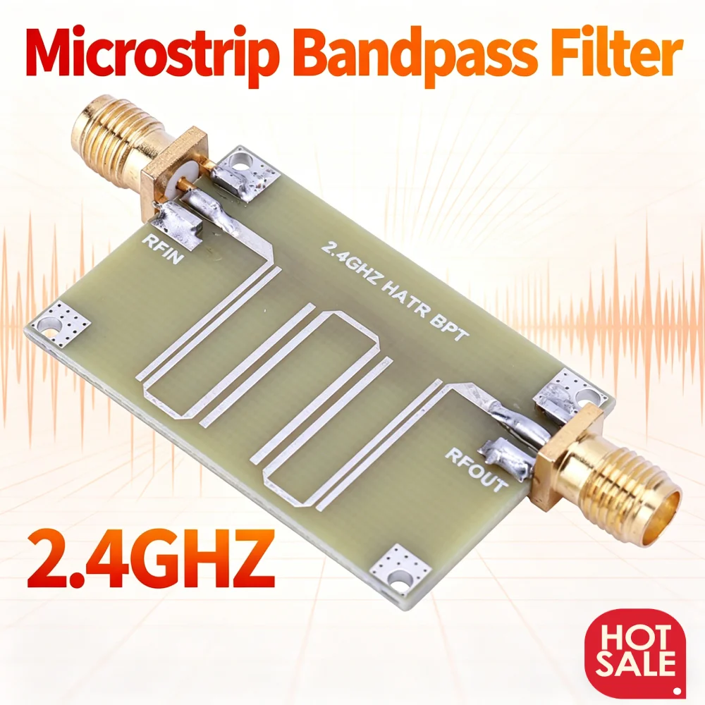 Stable and Reliable Microstrip RF Bandpass Filter Module for Telecommunications and Communication Projects