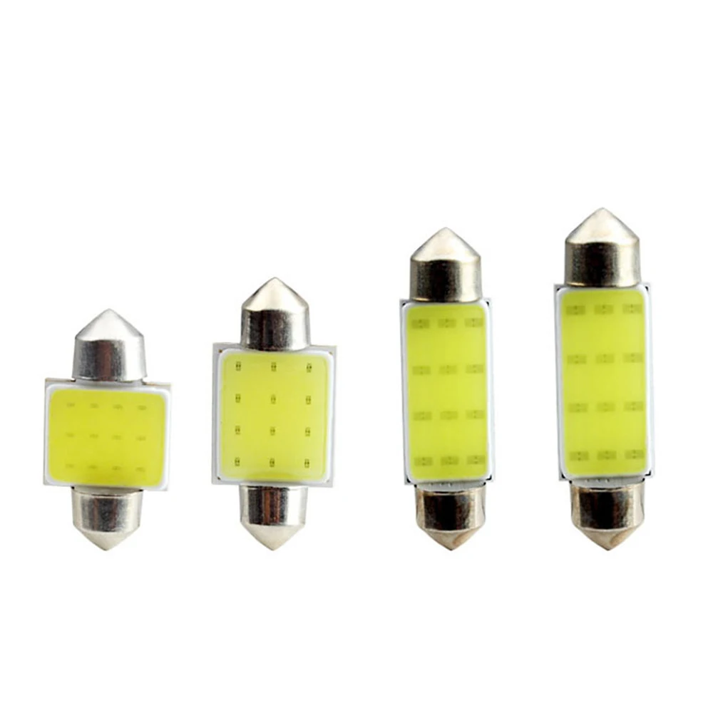 

4 PCs Cob 31mm 36mm 39mm 42mm car LED interior light bulb car interior light bulb 12 V