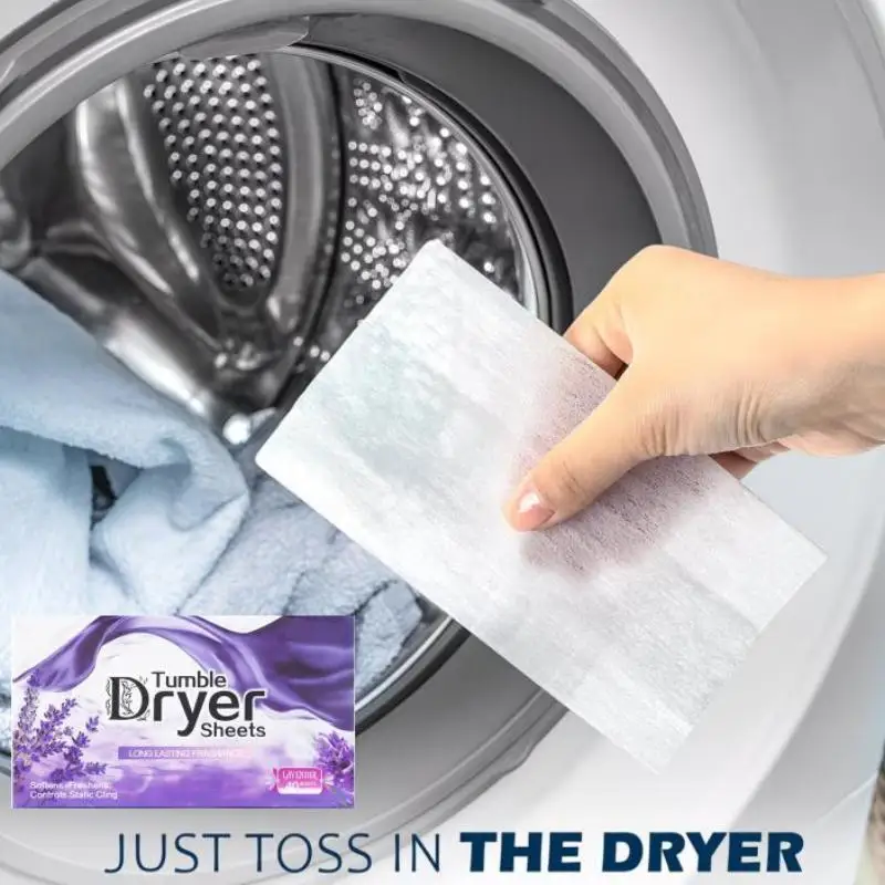 40Pcs Scented Laundry Dryer Sheets Anti‑Static Fabric Drying Paper With Long Lasting Freshness Household Laundry Supplies