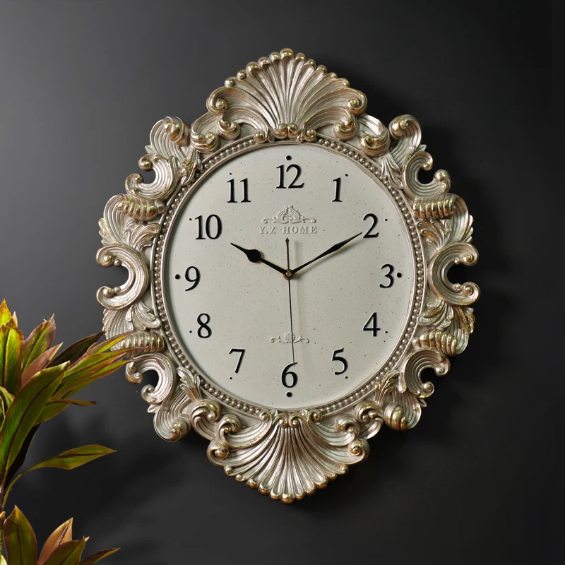 PQF Wall Clock Creative Living Room Bedroom Pocket Watch Mute Large Clock Quartz Clock Wall Clocks