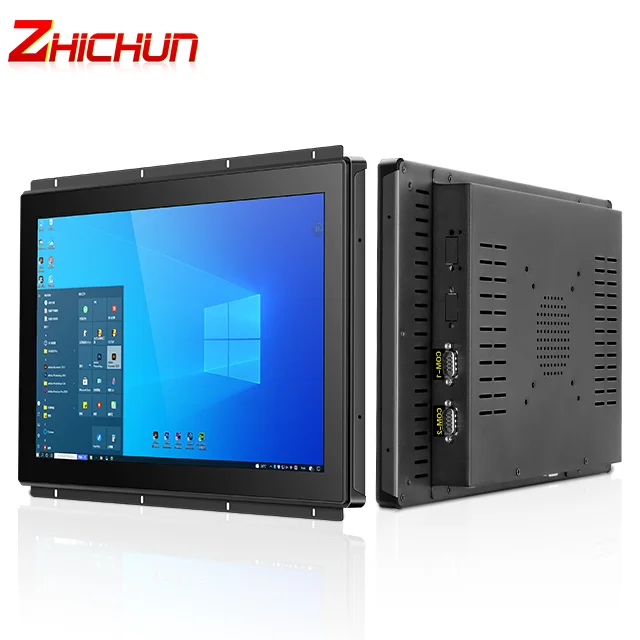 Embedded 19-inch HD LCD fanless Industrial touch screen 24h working waterproof display monitor for hospital used