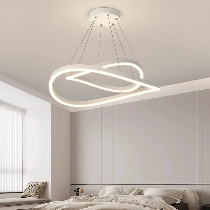 Plafonnier LED Suspendu au Design Nik, Luminaire Décoratif de Plafond, Idéal pour un Salon, une Chambre à Coucher ou une Salle à Manger