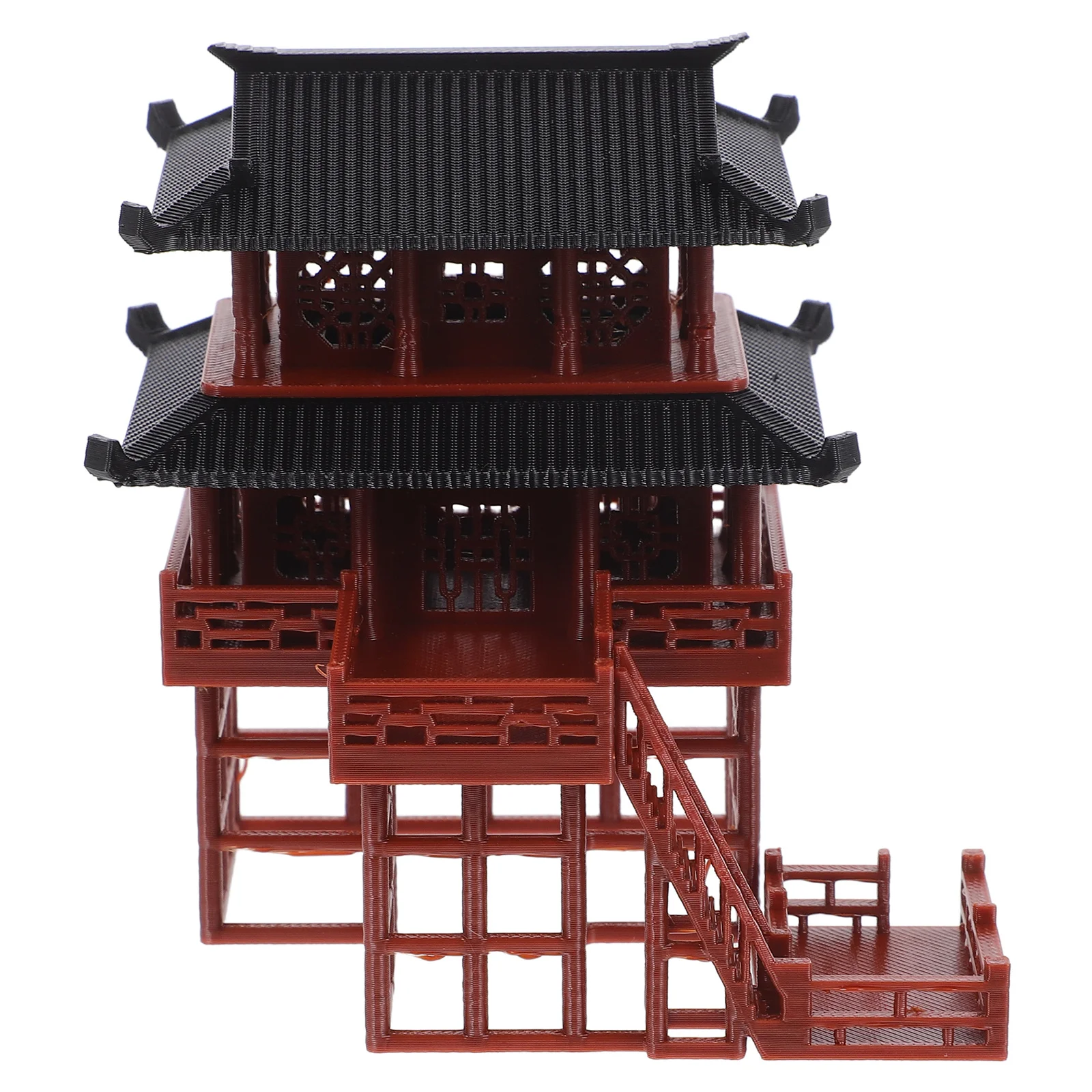 

Miniature Pagoda Sculpture Oriental Pavilion for Zen Garden Aquarium Terrarium Bonsai Micro Landscape Decoration Ornament