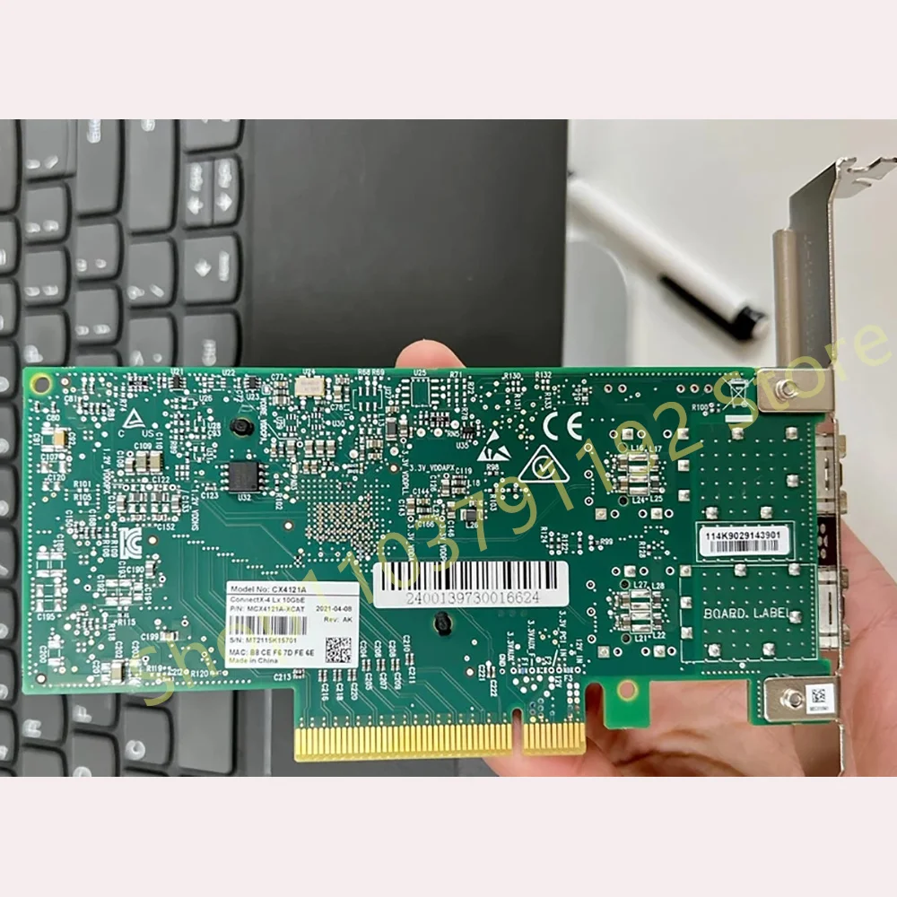Dual-port 10 Gigabit Network Card MCX4121A-XCAT ConnectX-4 Lx 10GbE