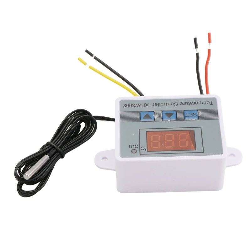 Termostato digital do microcomputador XH-W3002 com interruptor de controle do termostato da temperatura fria do calor da sonda