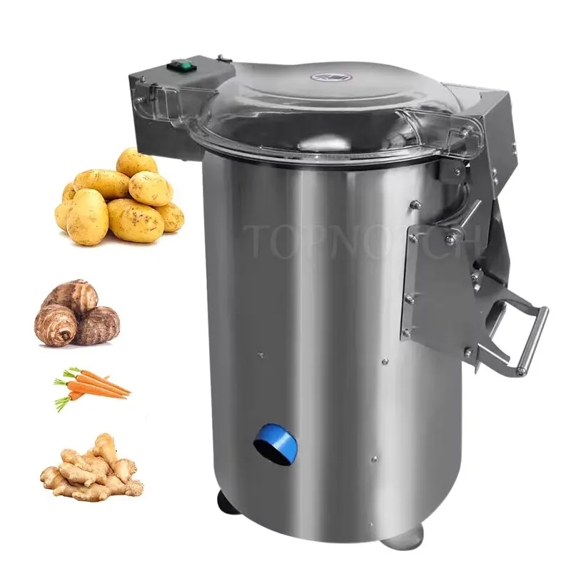 

Vegetable Cassava Potato Carrot Ginger Cleaning Washing Peeling Machine With Impurity Polishing Function