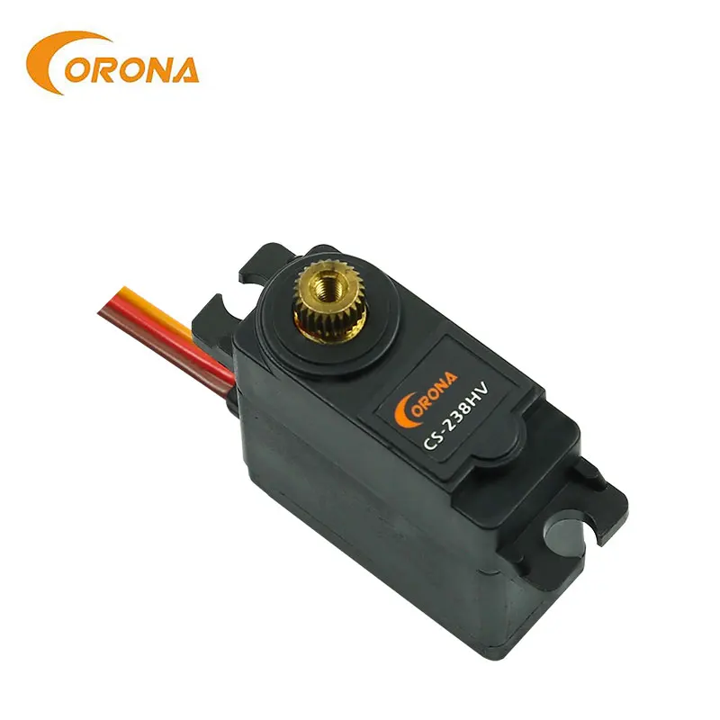 4 Stück Corona RC Servo CS238HV CS-238HV Kleiner Greiferroboter 58g /0,13s Metallgetriebe Mini-Servo für Modellflugzeug- und Autozubehör – Detail 3