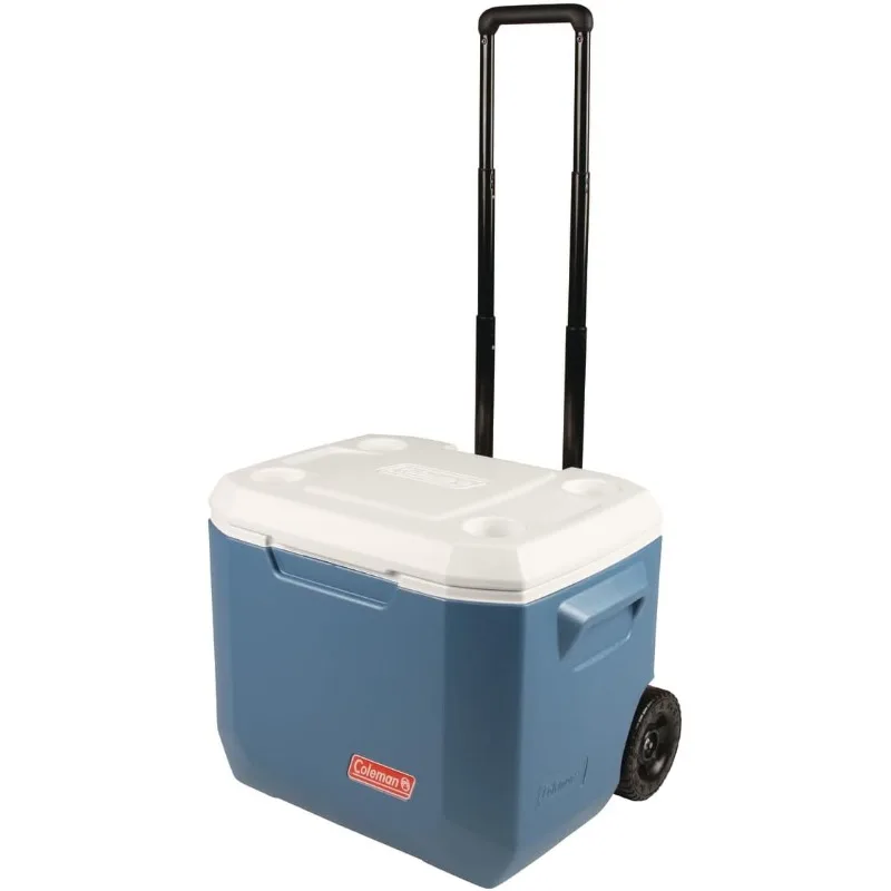 

Portable Rolling Cooler 50 Quart Xtreme 5 Day Cooler with Wheels Wheeled Hard Cooler Keeps Ice Up to 5 Days