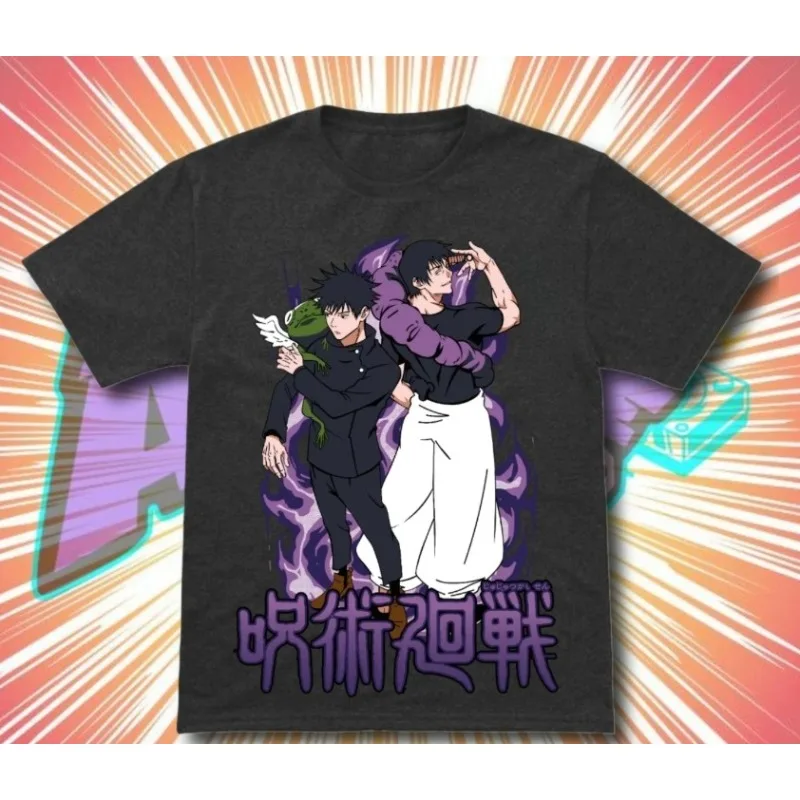 

Jujutsu Kaisen Short-sleeved T-shirt Men's Summer Fushiguro Megumi Gojo Satoru Tiger Stick Hisahi Surrounding Clothes T-shirt