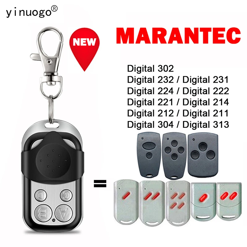 MARANTEC Digital 302 232 224 221 212 304 231 222 214 211 313 Garage Door Remote Control Wireless Transmitter 433MHz Fixed Code