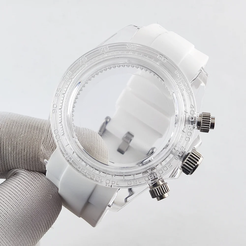 

39mm watch case VK63 watch case acrylic transparent case suitable for 29mm watch case watch parts replacement accessories