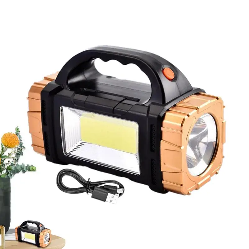 

Solar Flashlight Solar Waterproof USB Rechargeable Flashlights Multifunctional Mountaineering Supplies For Home Work Camping