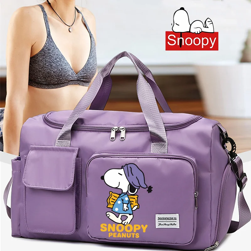 Snoopy Wasserdichte Reise-Sporttasche mit Schuhfach - zdjęcie 1