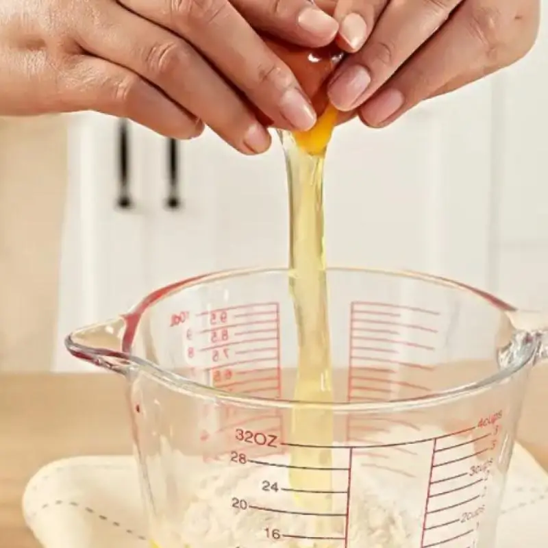 

500ml Microwave-Safe Glass Measuring Cup with Scale, Ergonomic Handle for Baking & Cooking