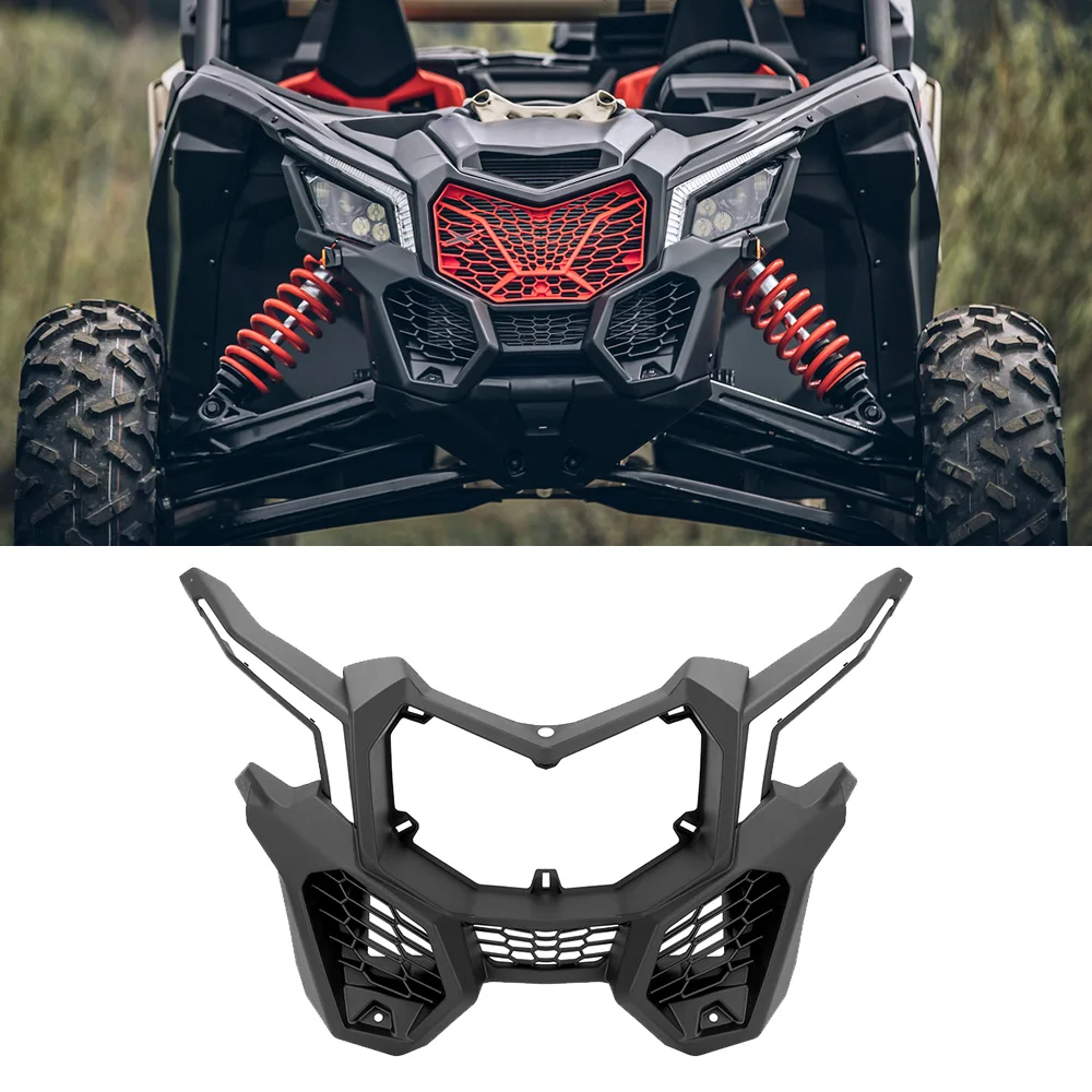 

Передняя фаска для Can-am Maverick X3 Max R RR 4x4 XMR XDS XRC 2017-2025, черный комбинированный комплект передней фаски 705009508, пластик