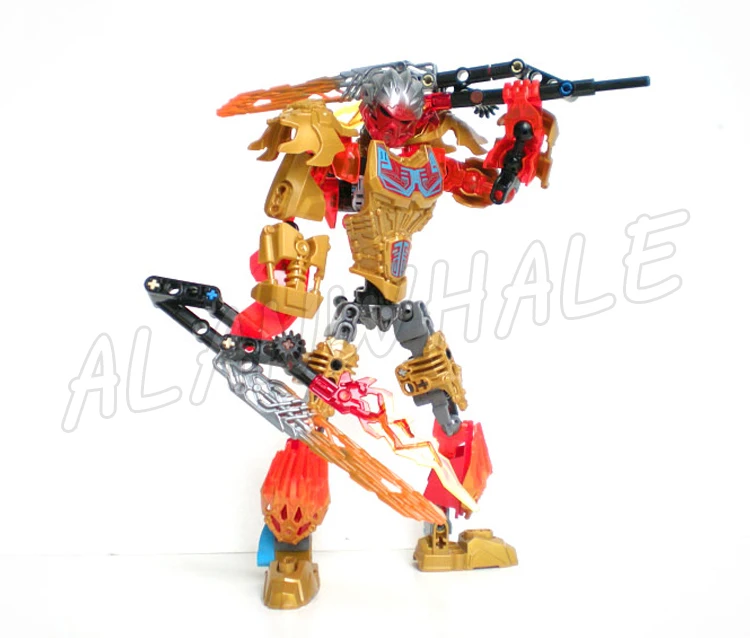 4Types Bionicle Unity Mask Uniter of Fire Earth Ice Tahu Onua Umarak the Hunter 611 Building Block Toys Compatible With Model