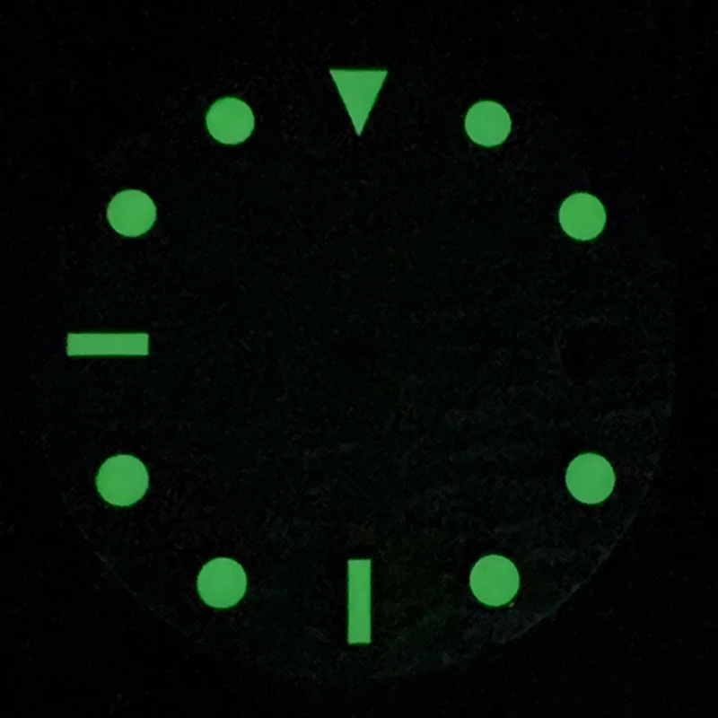 28.5 مللي متر لا شعار ساعة الطلب موجة نمط الأخضر مضيئة الهاتفي جديد مذكرات ساعة الطلب لحركة NH35/NH36/4R/7S تعديل إصلاح