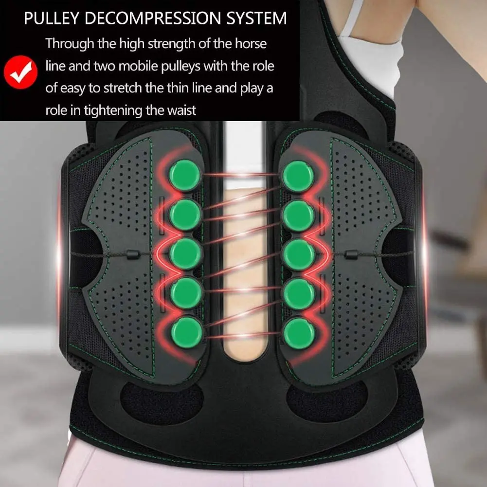 Adjustable Back Support Belt With Dual-Pulley System Medical Brace Spinal Brace image 5