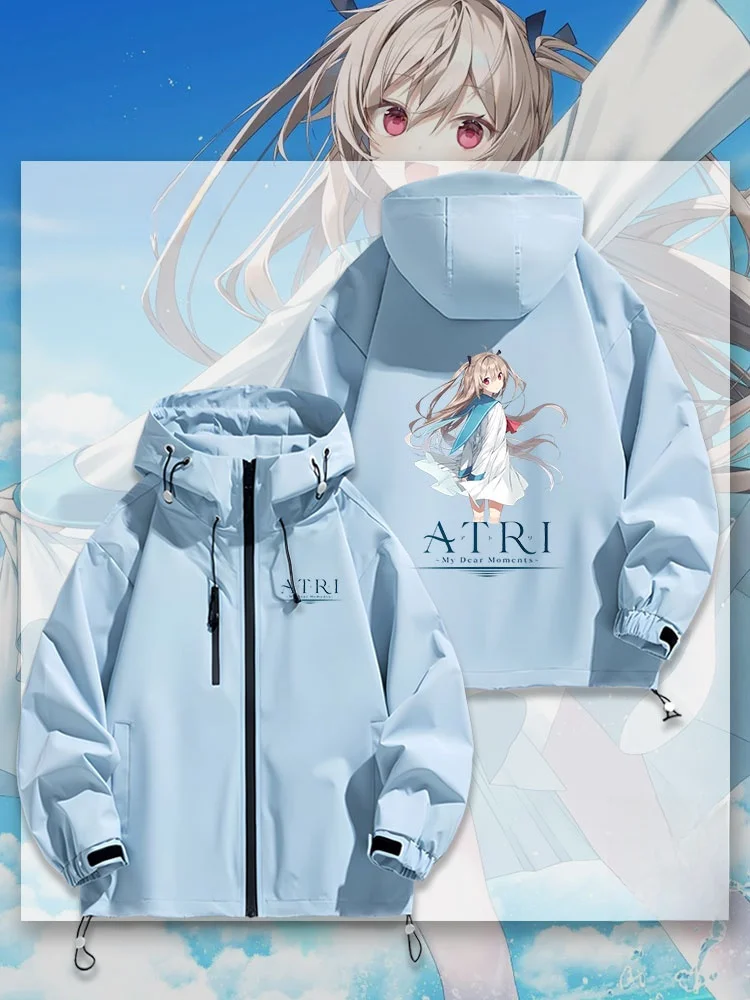 

ATRI Anime Yatoli Jaet ex Водонепроницаемая уличная куртка для весны, осени и зимы, повседневная модная куртка из полиэстера с капюшоном на молнии