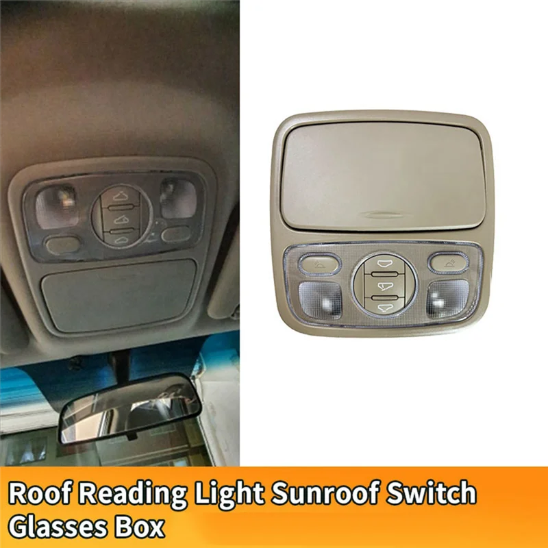 

For Kia Carens 07-11 Car Roof Reading Light Overhead Lamp Sunroof Switch Glasses Box 92810-1D000 928101D000QW
