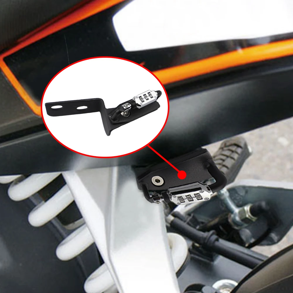 Motorcycle Helmet Lock PIN Code Bloqueo De Casco For KTM Duke 125 2012 2013 2014 2015 2016 Duke 200, 250, 390