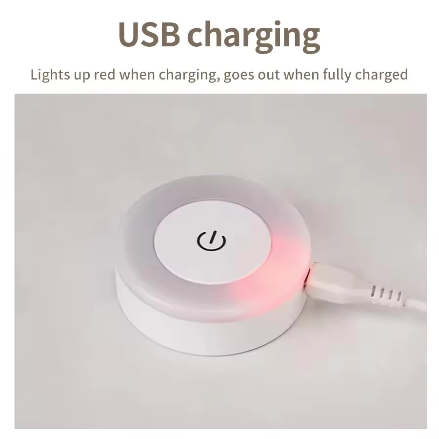Min Energy Saving Led Touch Sensor Night Lights USB Rechargeable Magnetic Wall Light Room Aisle Bedroom Portable Night Lamp