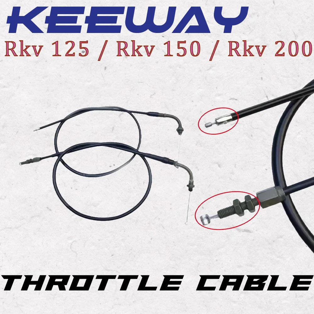 Para Keeway Rkv 125 / Rkv 150 / Rkv 200 Cable de acelerador compatible con motocicletas Keeway Rkv125 Rkv150 Rkv200