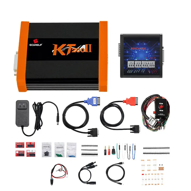 V2024 KT200II Full Version With Offline Dongle for Car Truck Motorbike Tractor TCU ECU Programmer KT200 II Add More Protocols