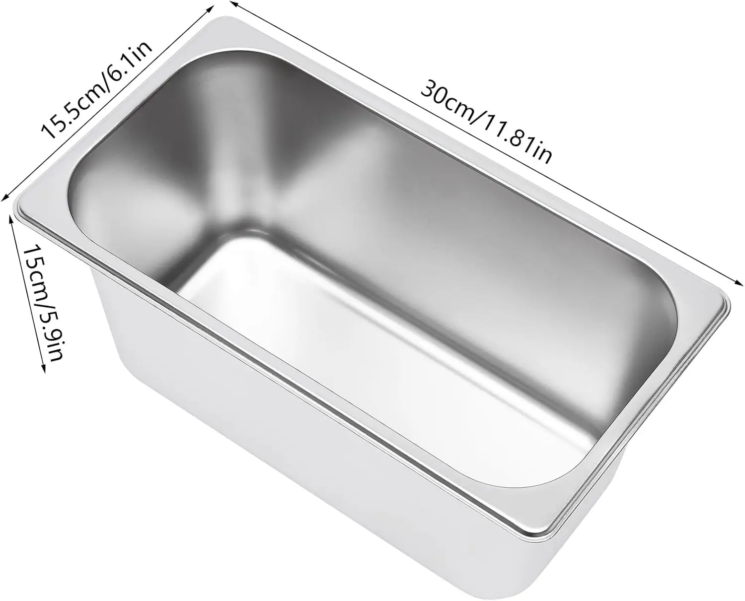 뷔페 음식 보온기, 대용량 4팬(7.4Qt+3.2Qt) 스테인레스 스틸 850W 전기 조리대 스팀 테이블(자동 온도 조절 기능 포함)