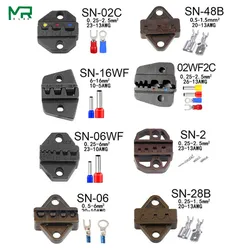SN Series 8 kinds of collets European bare terminal 28B/48B/02C /06 / 16WF/06WF 2.8 4.8 6.30 Tool parts modules one set jaws
