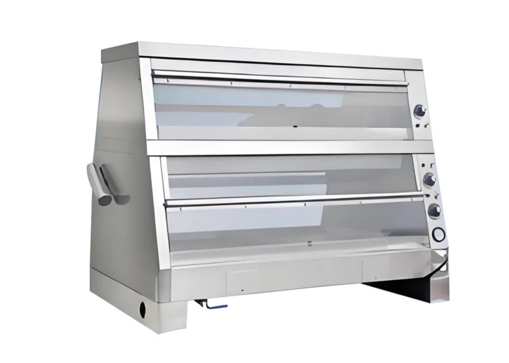 # ACommercial Kitchen Equipment Large Capacity Stainless Steel Warmer Showcase Table Top Deli Curved Tempered Glass Electric Foo