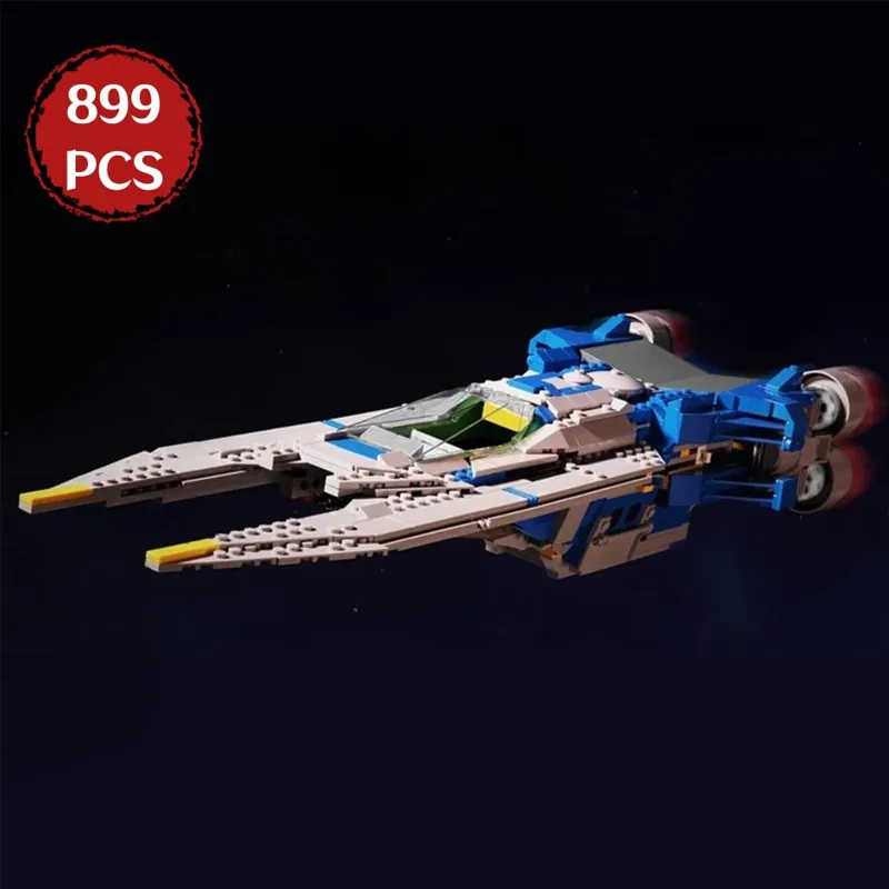 

MOC Space Wars Wing Fighter Plane Building Blocks Classic Movie Vehicle Spaceship MOC-136023 Model Brick Kid Toy Gift