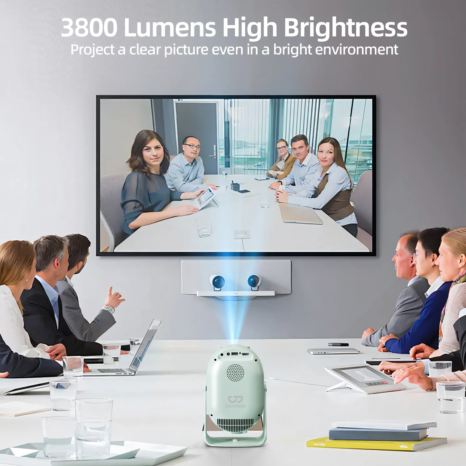 4K Android Wifi 6 Full Hd 720P HD Projector Semi-enclosed vertical PTZ projector 180ANS LED Portable 2.4G 5G with Remote Control